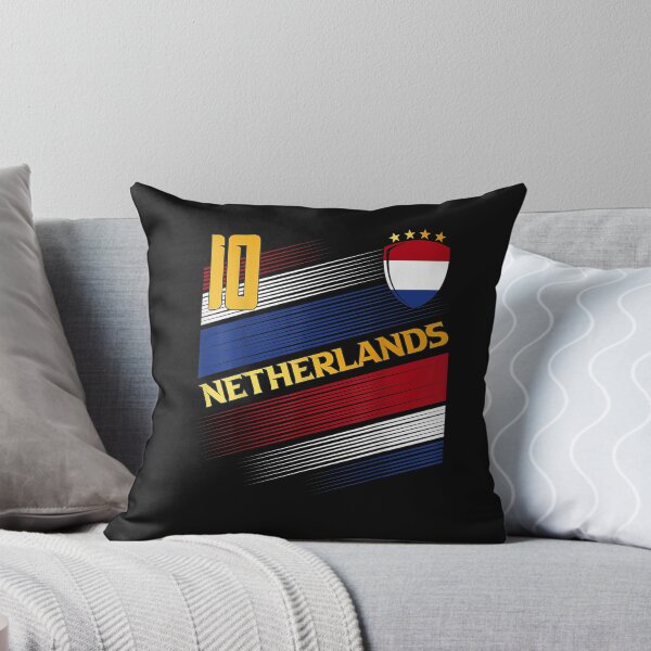 Item preview, Netherlands Soccer Dutch Flag Football Retro 10 Jersey T-Shirt designed and sold by Blue-Rechard.