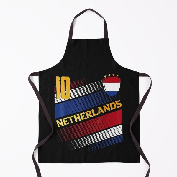 Aperçu de l'œuvre Netherlands Soccer Dutch Flag Football Retro 10 Jersey T-Shirt créée et vendue par Blue-Rechard.