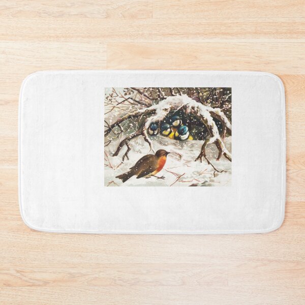 Item preview, Vintage Christmas Postcard Depicting Birds in Snow designed and sold by Oldetimemercan.