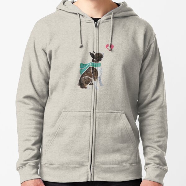 Watercolour Boston Terrier Zipped Hoodie