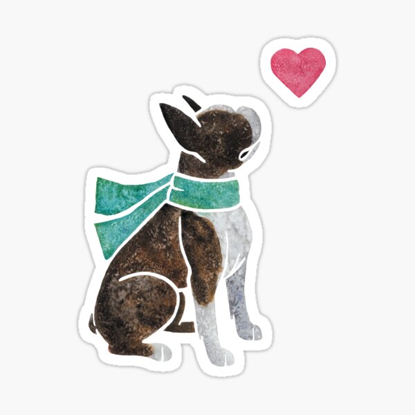 Item preview, Watercolour Boston Terrier designed and sold by animalartbyjess.