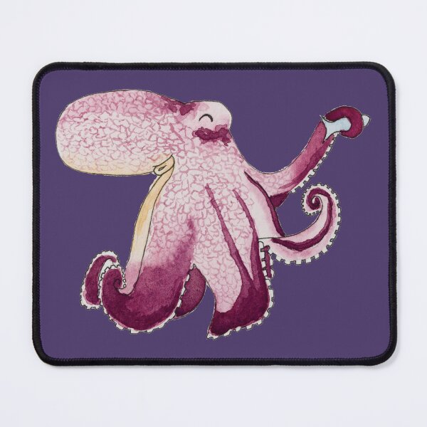 Item preview, Happy Octopus Fish Snack Dark designed and sold by Nicky Rollings.