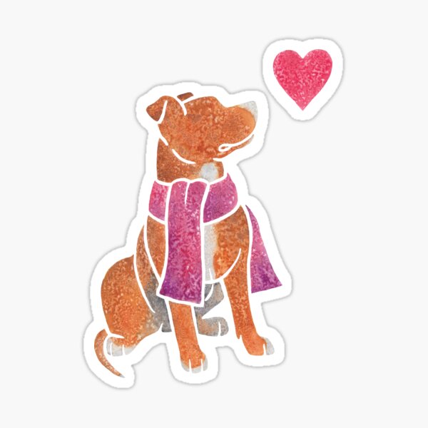 Item preview, Watercolour Pit Bull designed and sold by animalartbyjess.