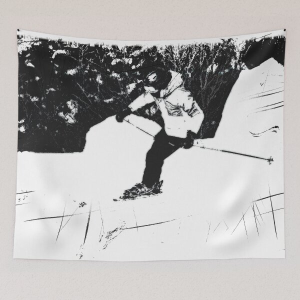 Item preview, Downhill Skier - Let's Ski! designed and sold by NaturePrints.