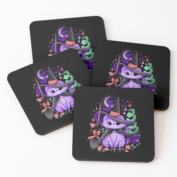Item preview, Witchy Halloween cat  designed and sold by Texdoodles.