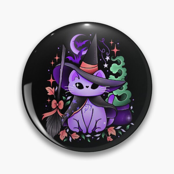 Item preview, Witchy Halloween cat  designed and sold by Texdoodles.