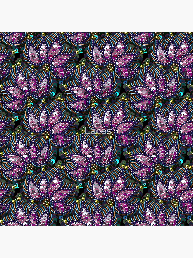 Thumbnail 3 of 3, Poster, Sequins Pattern. designed and sold by Laces.
