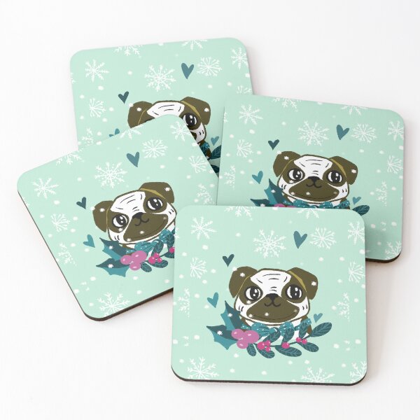 Item preview, Adorable puggy puppy christmas designed and sold by pinkyfish1010.