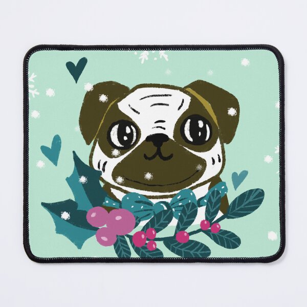 Item preview, Adorable puggy puppy christmas designed and sold by pinkyfish1010.