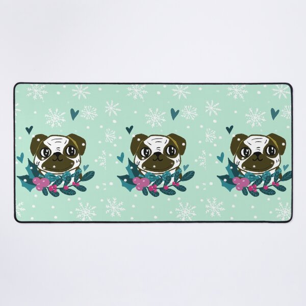 Item preview, Adorable puggy puppy christmas designed and sold by pinkyfish1010.