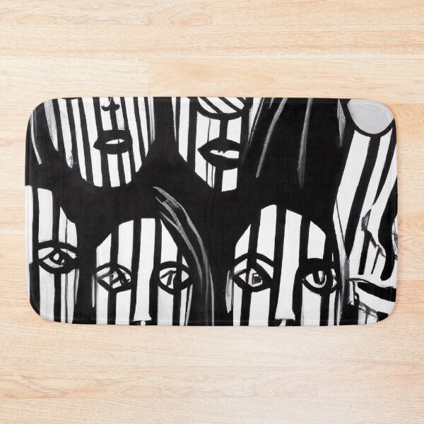 Item preview, Black and White Abstract Art - Stripes - High Contrast Expressionism designed and sold by Inomaly Art.
