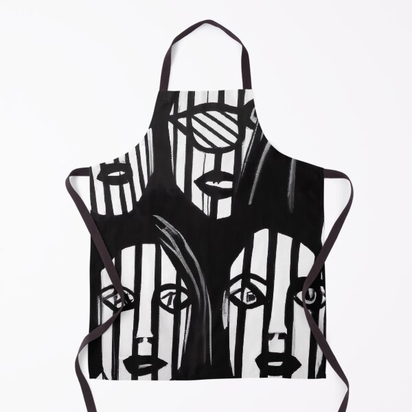 Item preview, Black and White Abstract Art - Stripes - High Contrast Expressionism designed and sold by Inomaly Art.