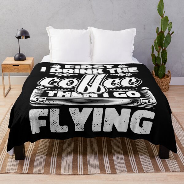 Item preview, First I Drink Coffee Then I Go Flying designed and sold by bryannsart.