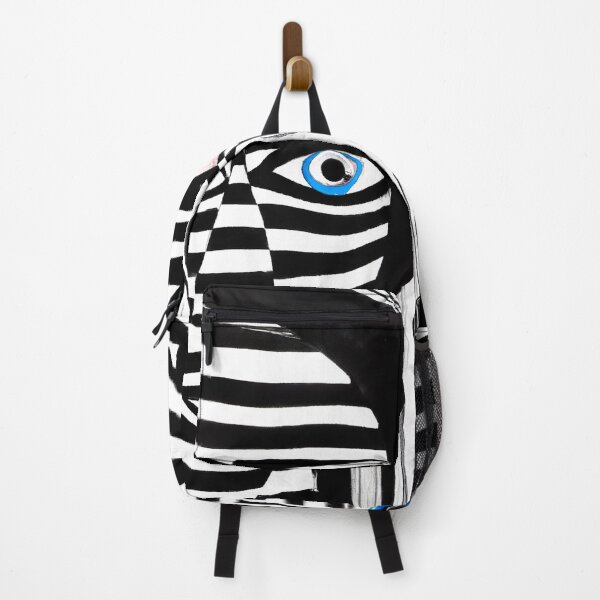 Item preview, Black and White Abstract Faces - Stripes - High Contrast Expressionism designed and sold by Inomaly Art.