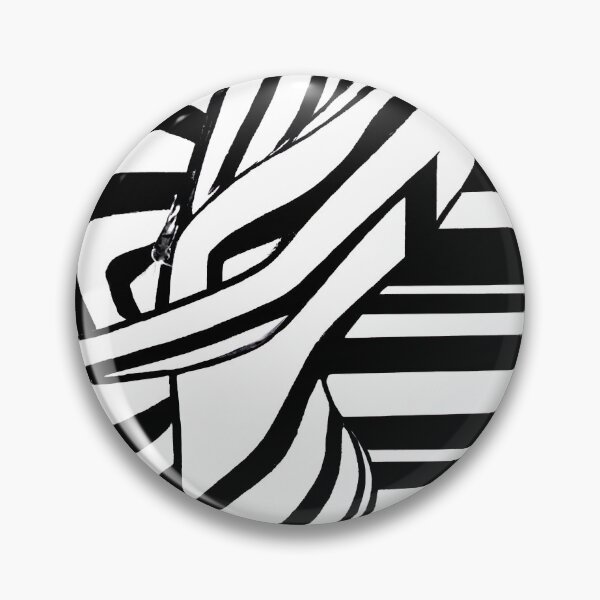 Artikelvorschau, Black and White Abstract Couple - Stripes - High Contrast Expressionism entworfen und verkauft von Inomaly Art.