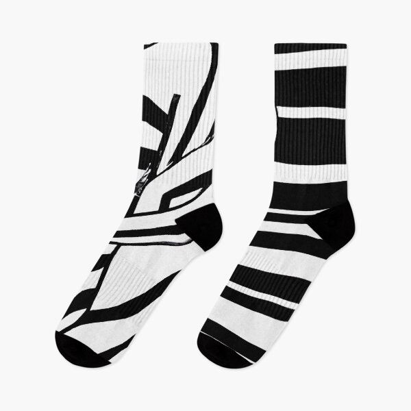 Item preview, Black and White Abstract Couple - Stripes - High Contrast Expressionism designed and sold by Inomaly Art.