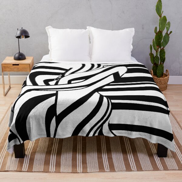 Item preview, Black and White Abstract Couple - Stripes - High Contrast Expressionism designed and sold by Inomaly Art.