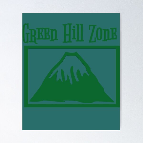 Sonic Green Hill Zone Game Design Shirt128 Sticker for Sale by  MindsparkCreati