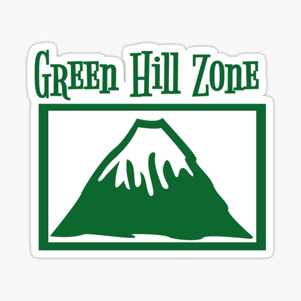 sonic movie 3 theme green hills Sticker for Sale by switch2