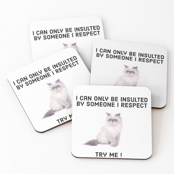 Item preview, Insult Cat - Try Me ! designed and sold by TechLaughs.