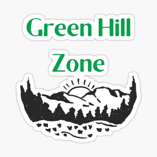 Sonic Green Hill Zone Game Design Shirt128 Sticker for Sale by  MindsparkCreati