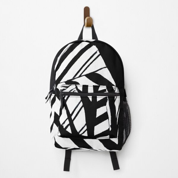 Item preview, Black and White Abstract Tree - Stripes - High Contrast Expressionism designed and sold by Inomaly Art.