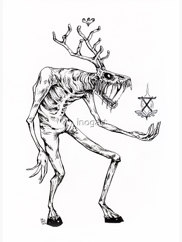 “Wendigo” Poster by inogart | Redbubble