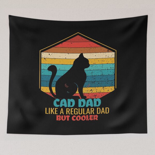 Item preview, Cad dad like a regular dad but cooler designed and sold by pqrstshirts.