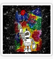 Time Travelling Robot Sticker