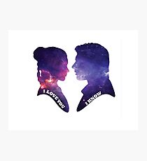 "I love you. I know." Star Wars Photographic Print