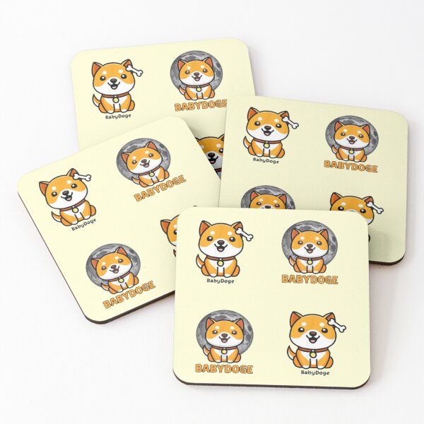 Item preview, Moneda Baby Doge - Moneda Baby Doge crypto Moon designed and sold by HebeReynolds.