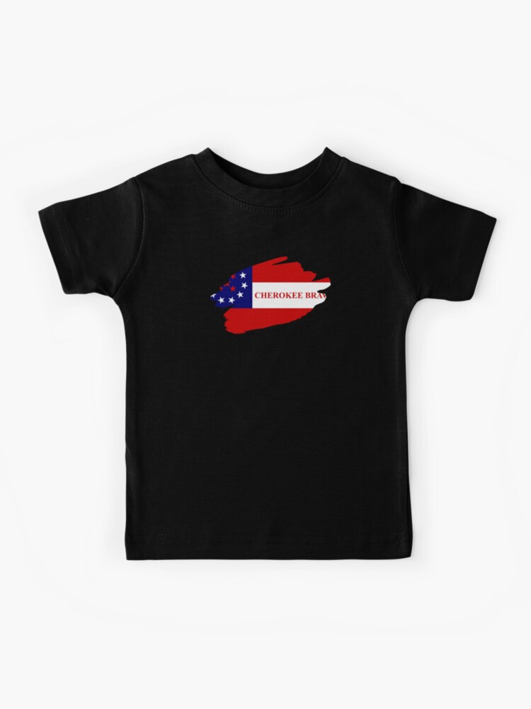 Cherokee Braves Brushstroked | Kids T-Shirt