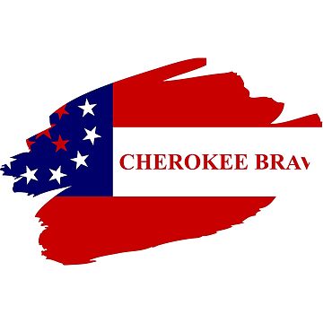 Cherokee Braves Brushstroked | Kids T-Shirt