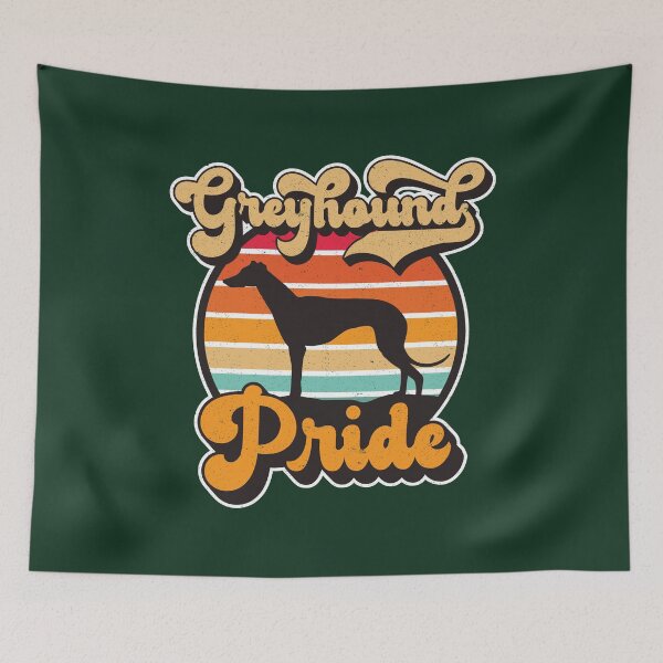 Item preview, Greyhound Pride Retro Sunset Dog Silhouette Pet Design designed and sold by CRHPOD20.