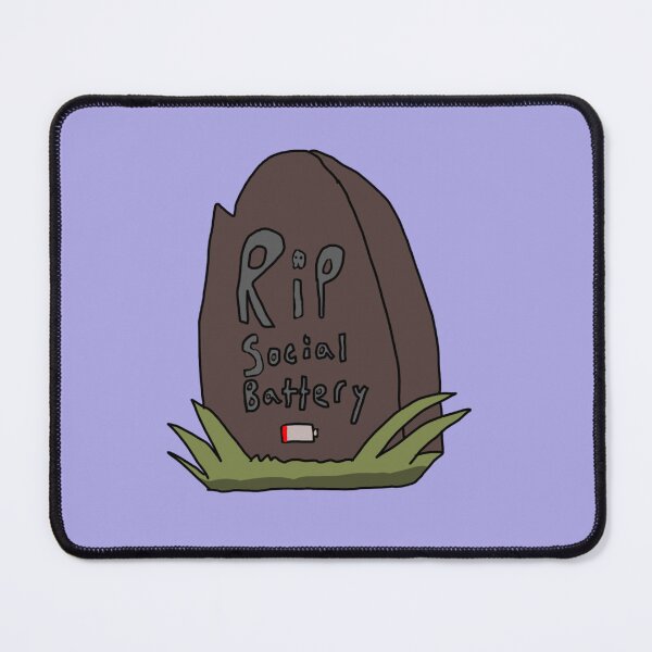 Item preview, RIP Social Battery designed and sold by Usagicollection.