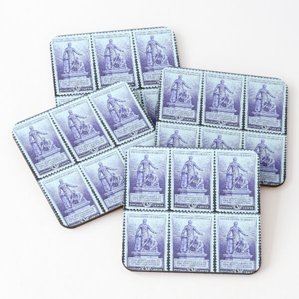 Item preview, 13th Amendment of the Constitution Vintage Postage Stamp designed and sold by Factory57.