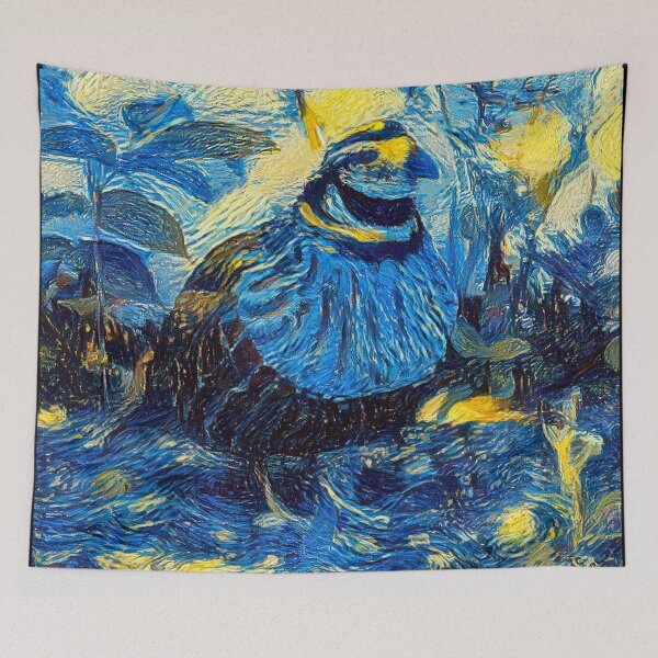 Item preview, Good ol' Bobwhite Critter Tribute ... Vincent Van Gogh's Starry Night Style  designed and sold by SeaStories88.