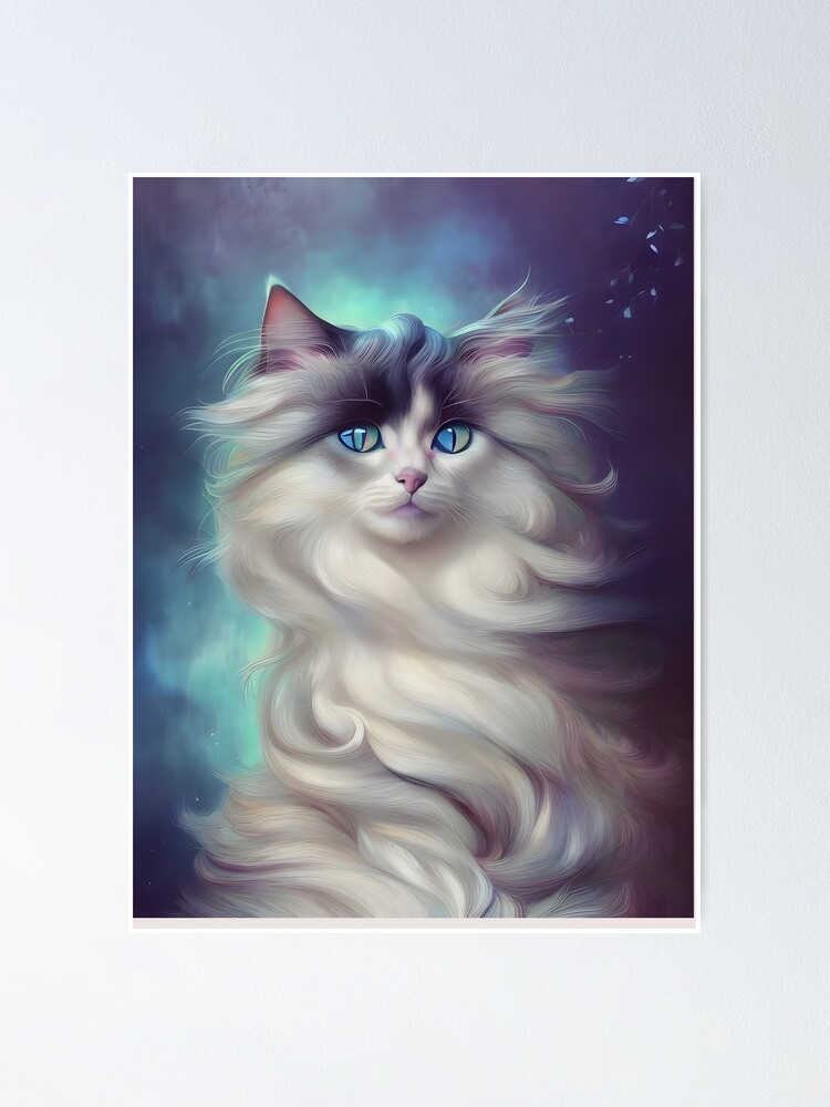 HD wallpaper: cats, animals, women, painted nails, long hair, artwork