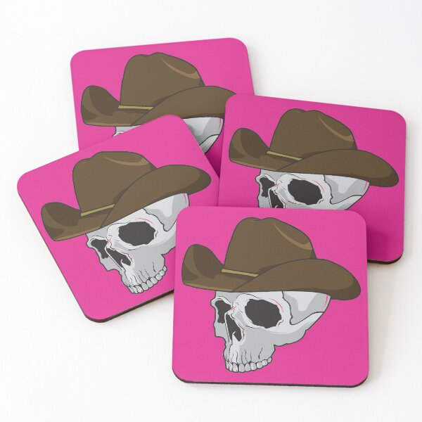 Item preview, Cowboy skull wearing stylish brown fedora hat in a designed and sold by myholistic.