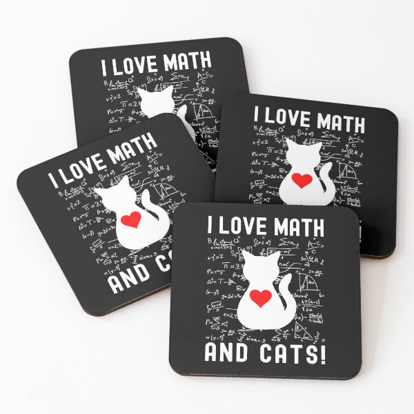 Item preview, I Love Math And Cats - Cat Lover, Math Lover, Cat and Math Lover, Kitten Lover, Math Nerd designed and sold by jadedscientist.