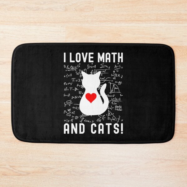 Item preview, I Love Math And Cats - Cat Lover, Math Lover, Cat and Math Lover, Kitten Lover, Math Nerd designed and sold by jadedscientist.