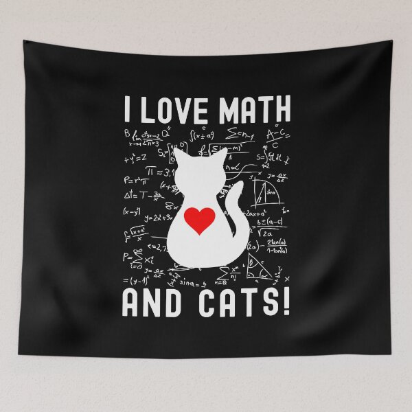 Item preview, I Love Math And Cats - Cat Lover, Math Lover, Cat and Math Lover, Kitten Lover, Math Nerd designed and sold by jadedscientist.