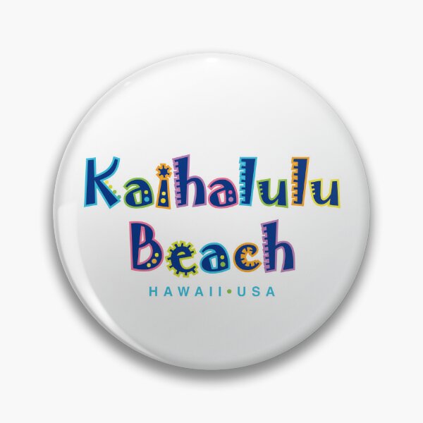 Artikelvorschau, Kaihalulu Beach Hawaii tropisches typografisches Design entworfen und verkauft von Futurebeachbum.
