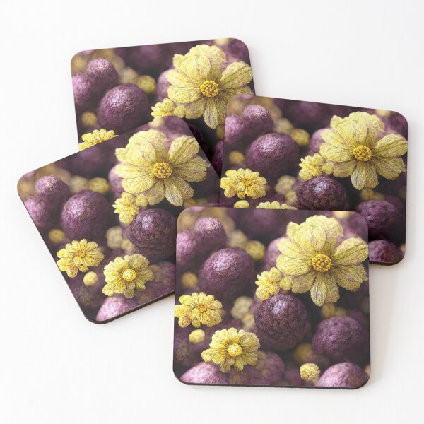Item preview, Cute Purple & Yellow Flowers designed and sold by Ealaionta Design.