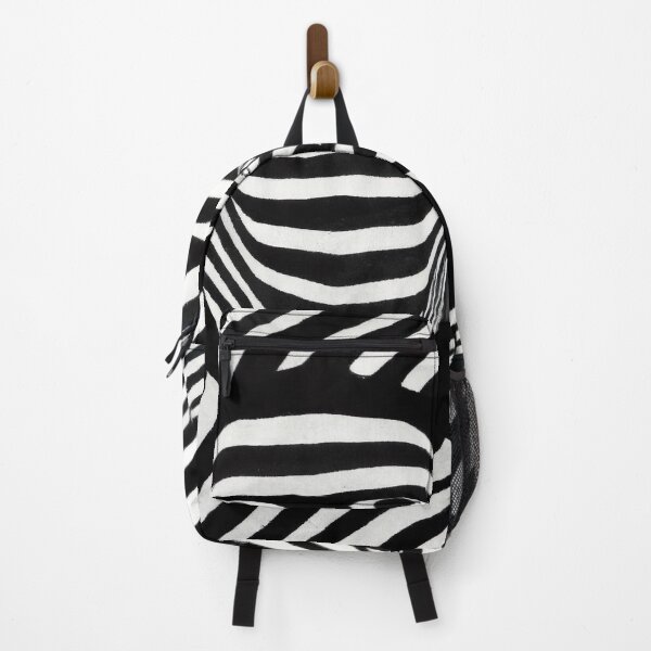 Item preview, Black and White Abstract Art Faces - Stripes - High Contrast Expressionism designed and sold by Inomaly Art.