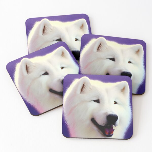 Item preview, White Samoyed Serenity dog painting designed and sold by supeart.