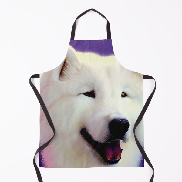 Item preview, White Samoyed Serenity dog painting designed and sold by supeart.