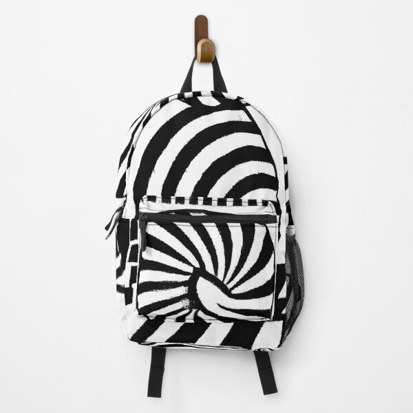 Item preview, Black and White Abstract Mushrooms - Stripes - High Contrast Expressionism designed and sold by Inomaly Art.