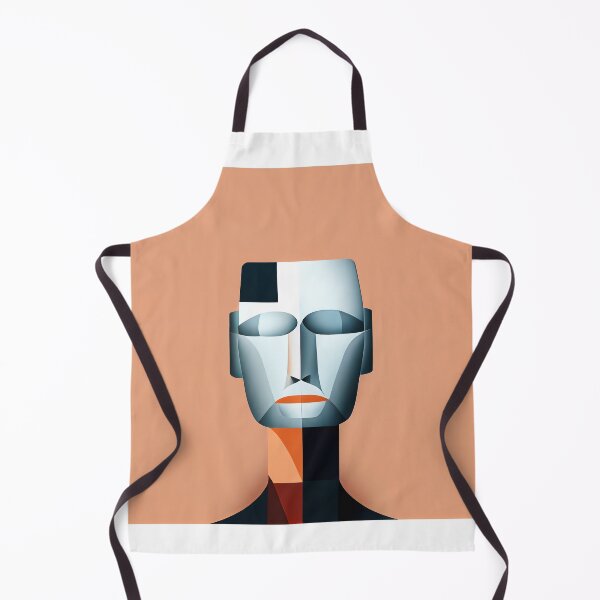 Item preview, abstract minimal futuristic cyborg head designed and sold by EIKON-PRO.