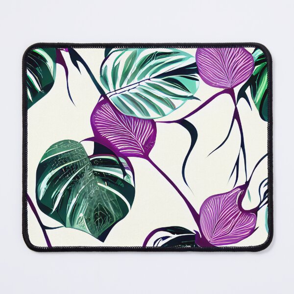 Item preview, Monstera Leaf Violet Green Pattern designed and sold by supeart.